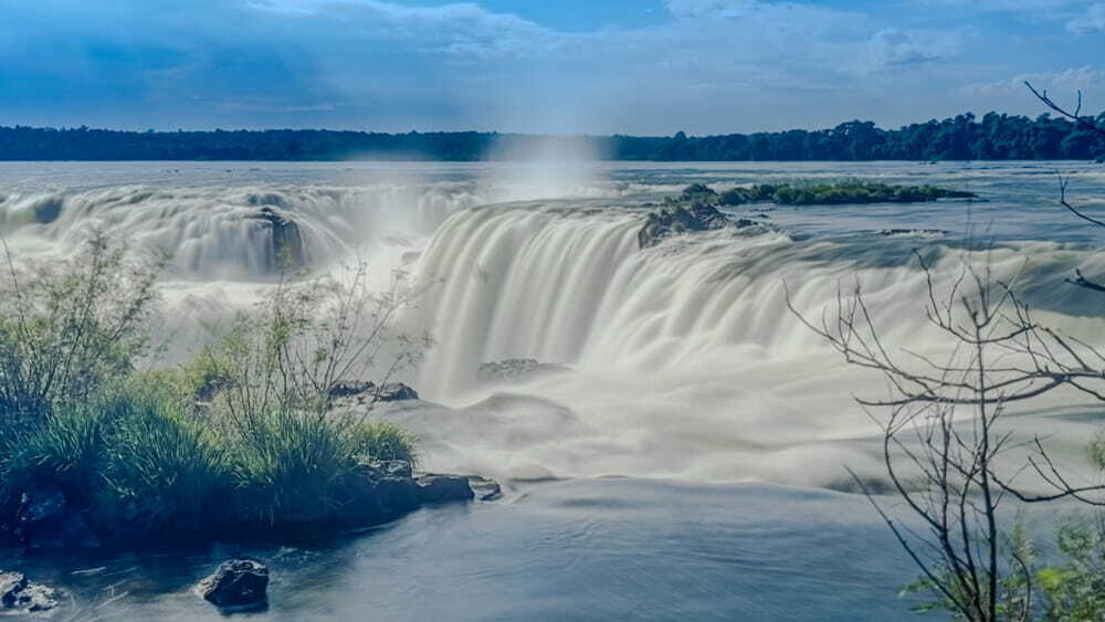 Iguazu Falls, one of the largest waterfalls in the world