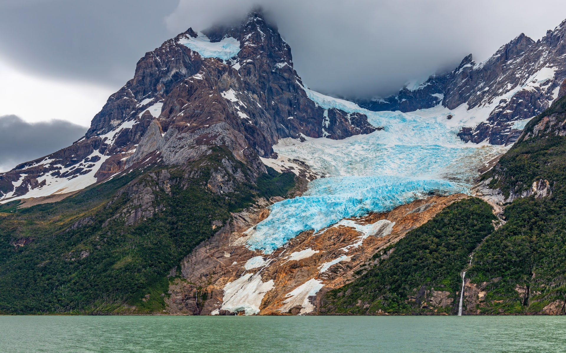 The Balmaceda peak and glacier.