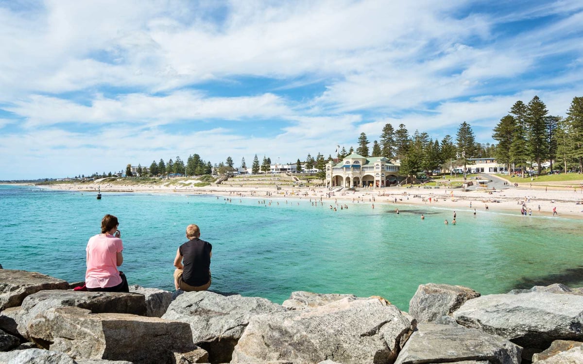 Visit Cottesloe Beach, one of the best places to visit in Perth.