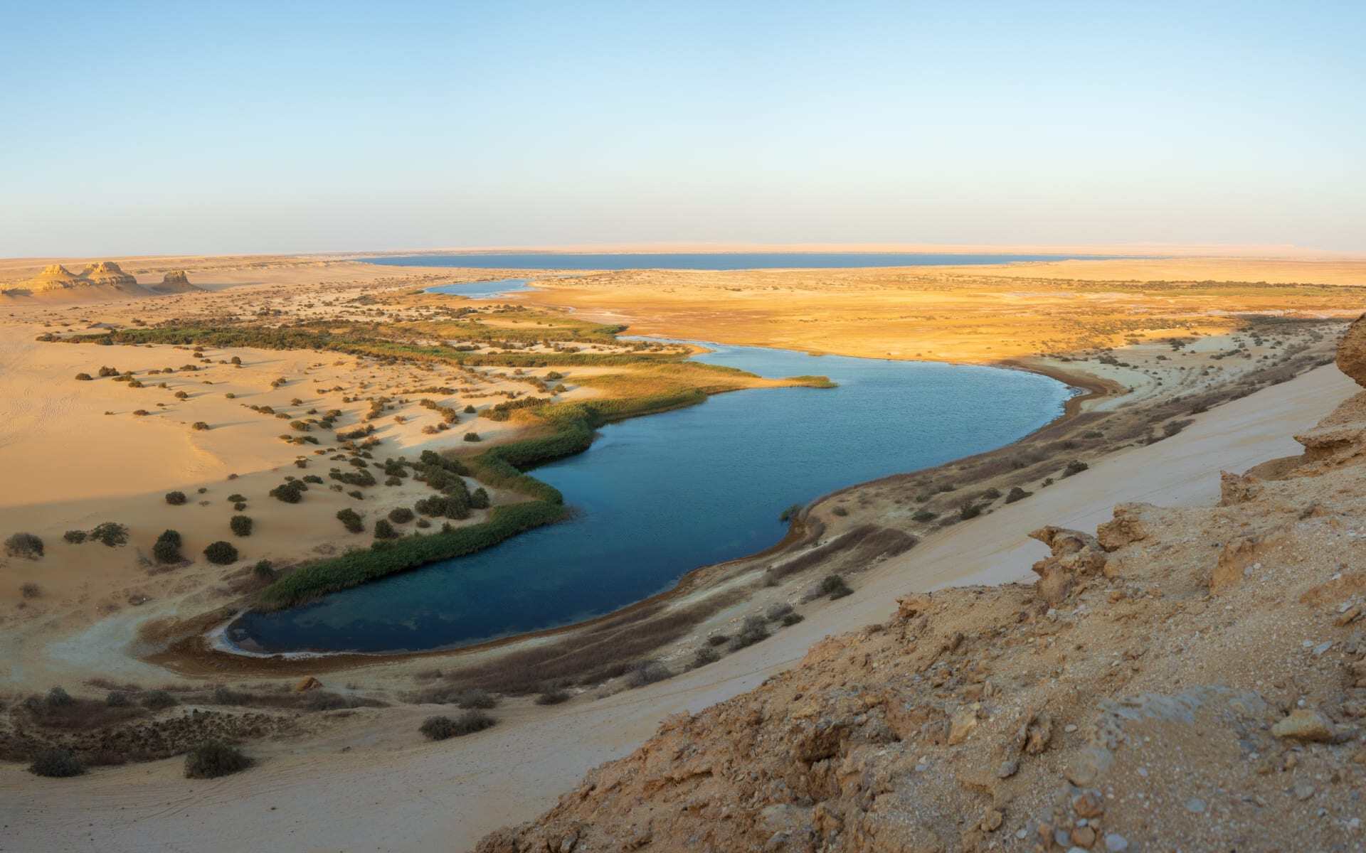 The oasis at Fayoum is one of the most beautiful places to visit in Egypt.