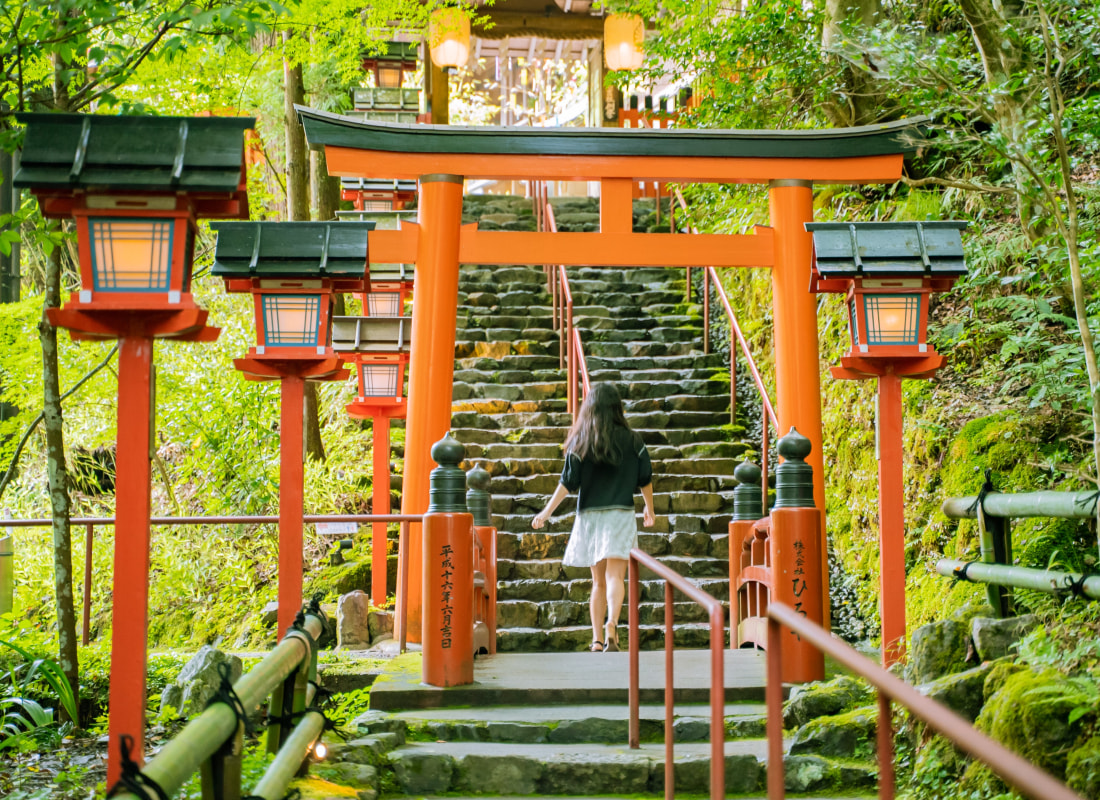Kifune Shrine in Kyoto, Japan