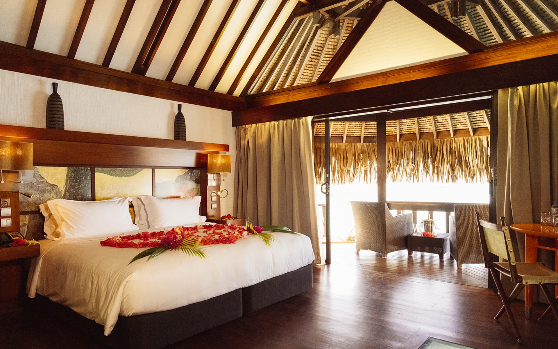 Superior overwater bungalow bedroom