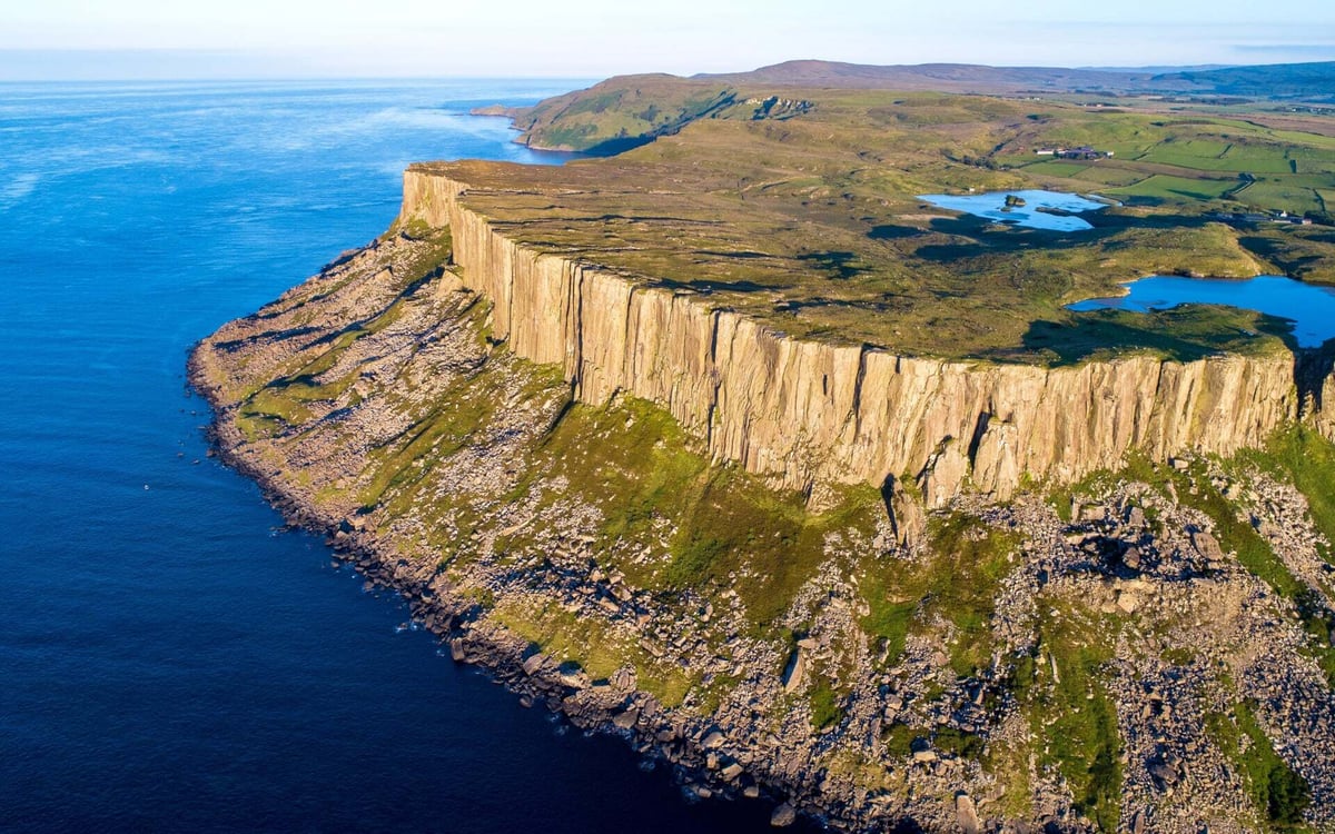 The Cliffs of Fair Head in Northern Ireland are a great stop on a Game of Thrones tour.