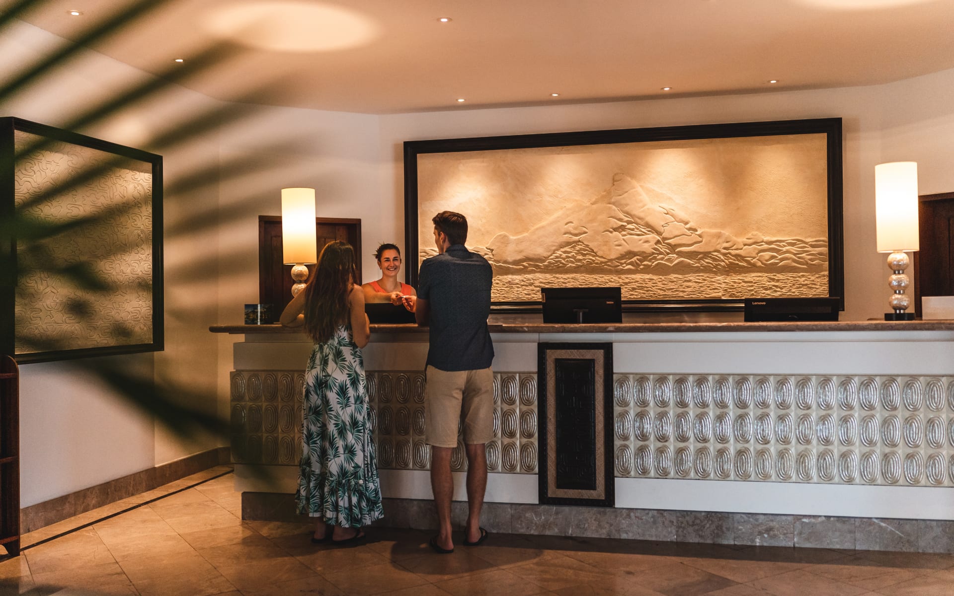 Couple in luxury reception 