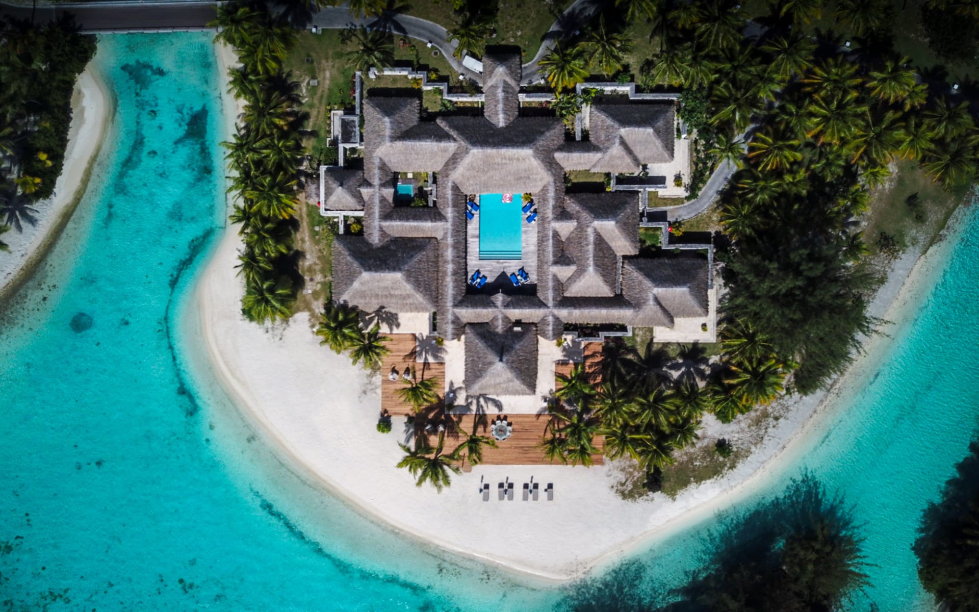 ariel view of royal villa