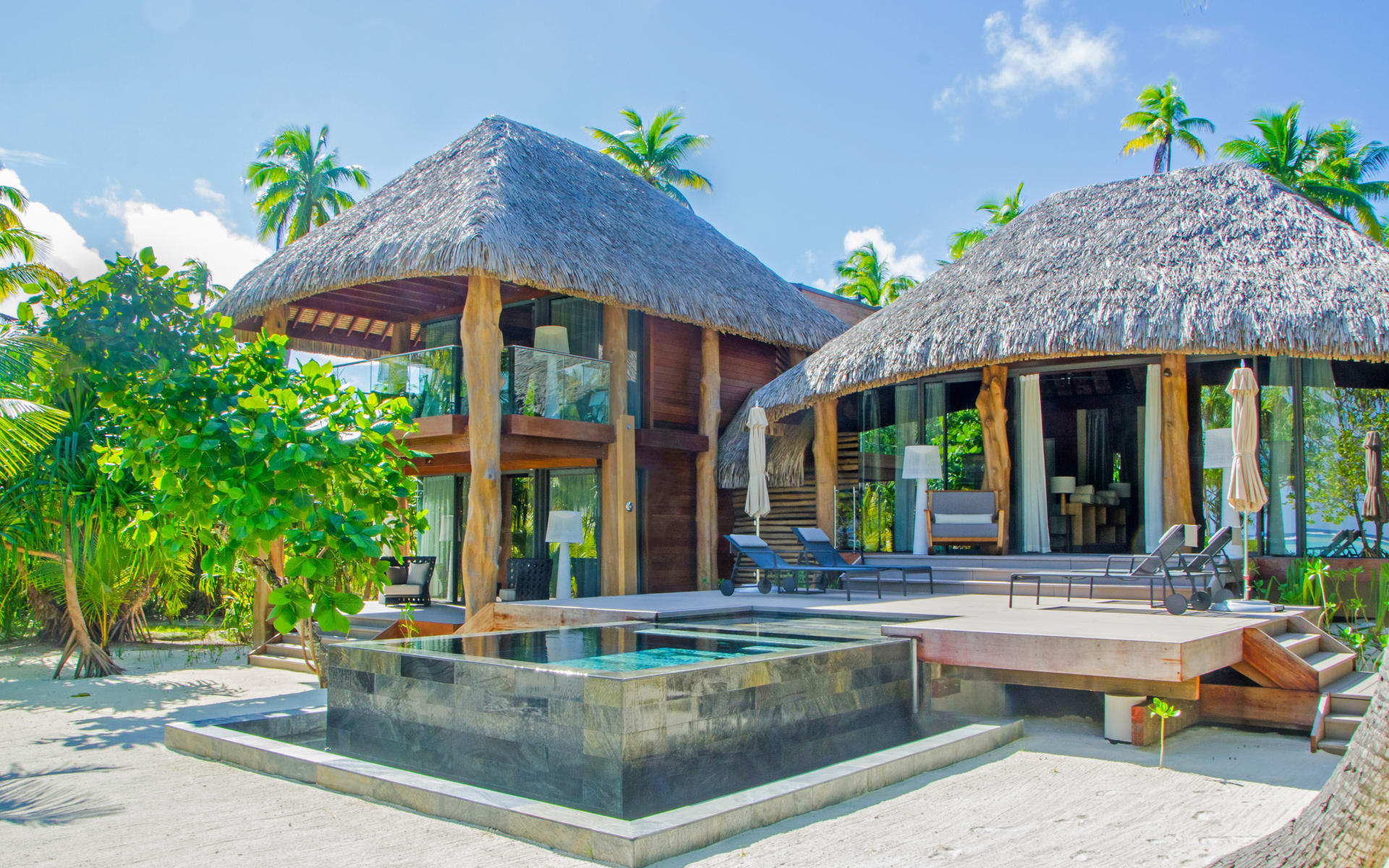 Exterior of large villa