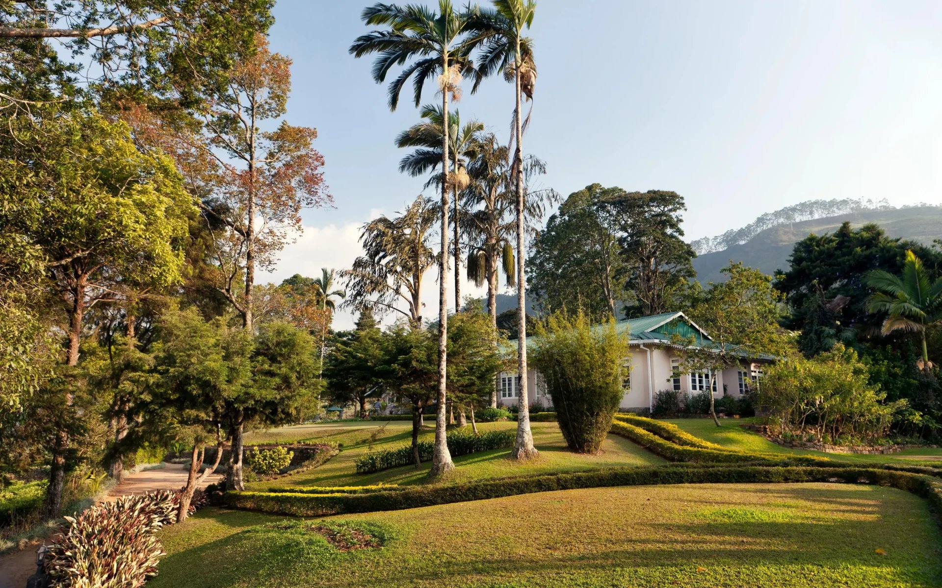 The Castlereagh Bungalow is surrounded by neatly-landscaped gardens.