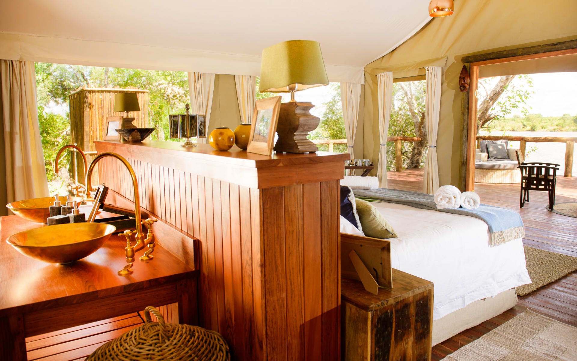 Bedroom at Ila Safari Lodge, Zambia