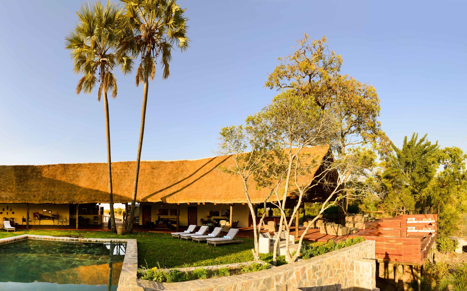 Exterior of Ila Safari Lodge, Zambia