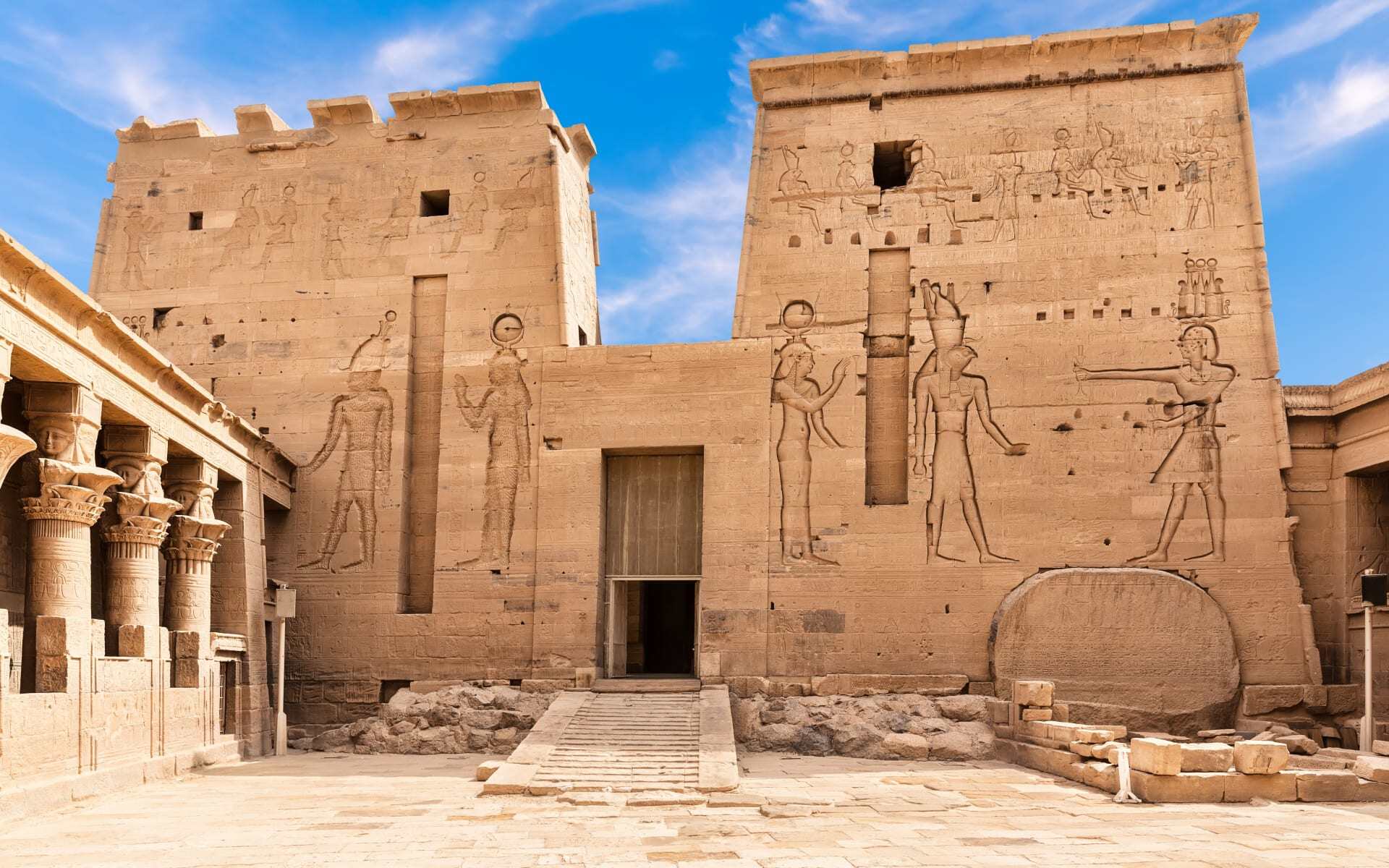 The Philae Temple is a great place to visit in Aswan.