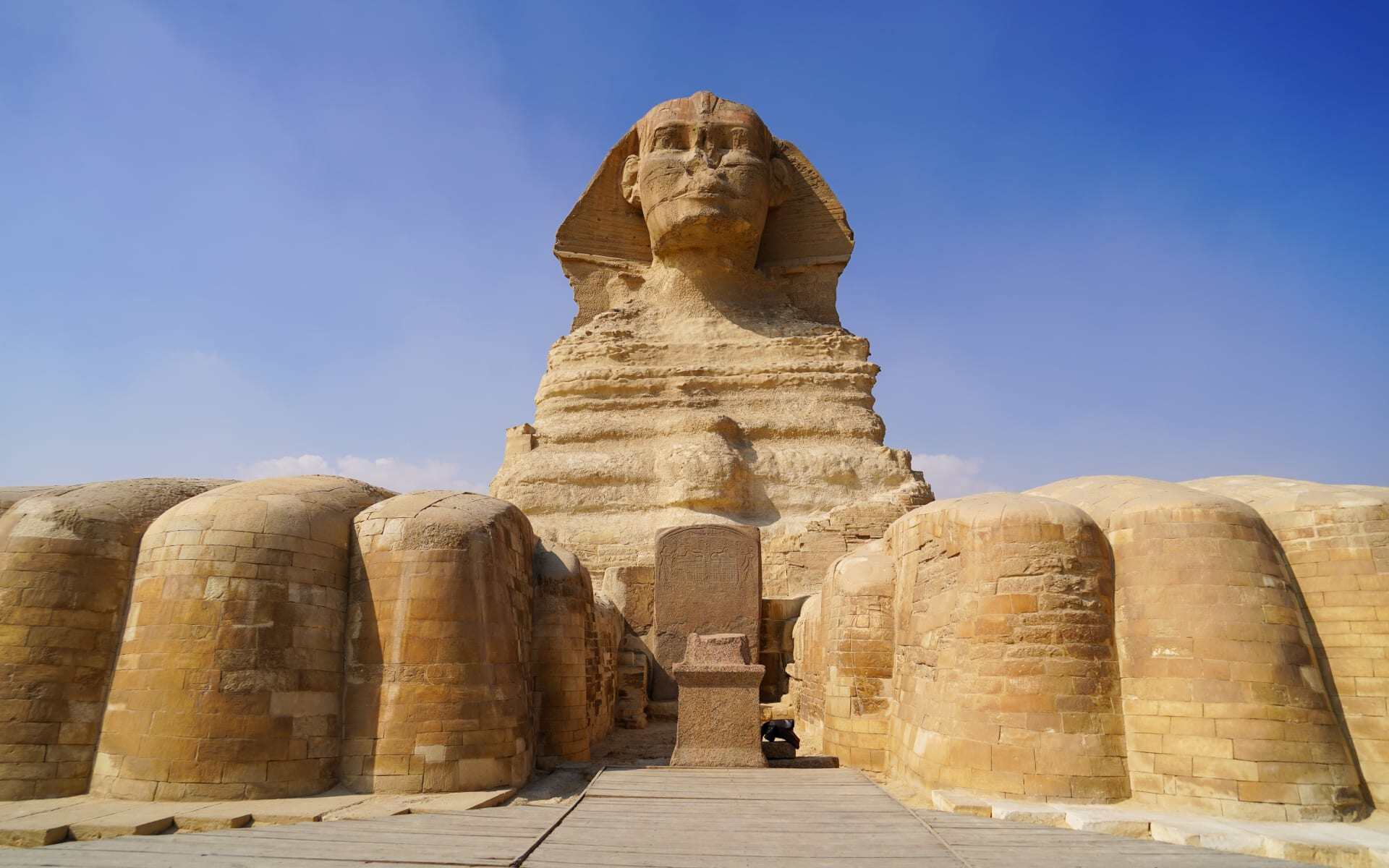 The Great Sphinx is one of the most popular sites in Egypt.