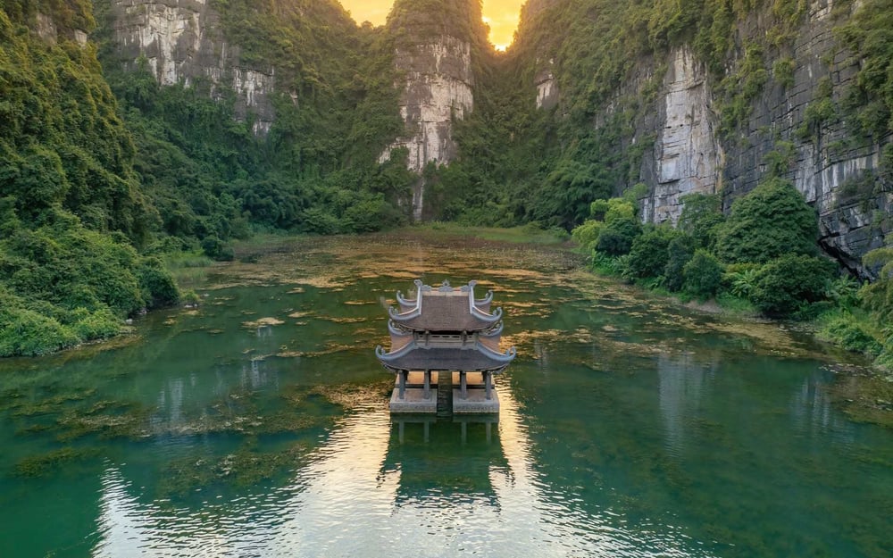 The Trang An Landscape Complex is a great place to visit in Vietnam.