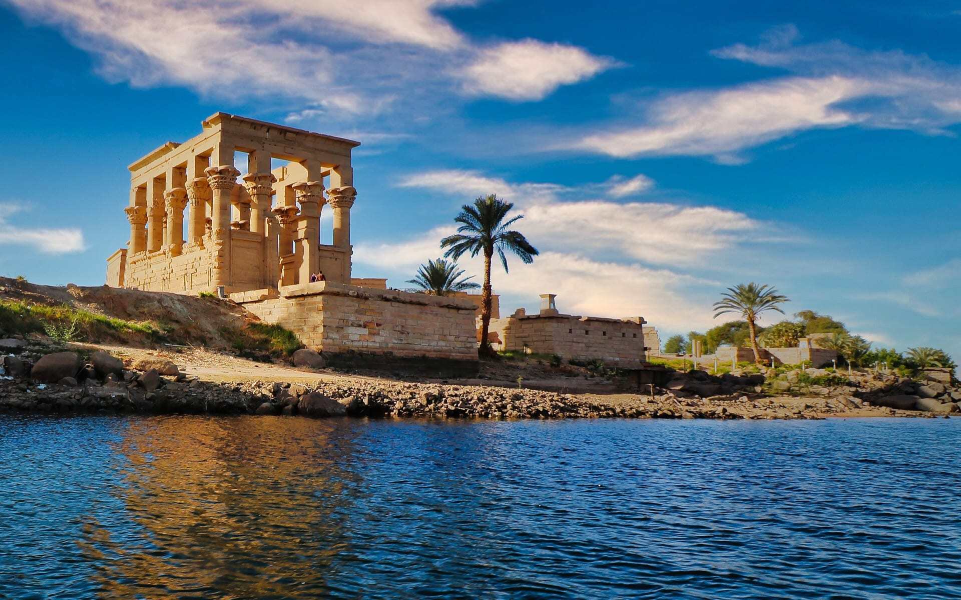 The Philae Temple near Aswan is a great stop on your Nile River Cruise.