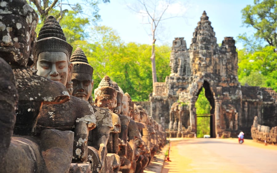 Bayon, Angkor Wat in Cambodia.