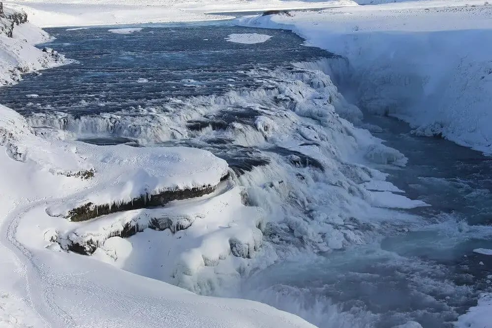 gullfoss_falls_iceland_snow_waterfall