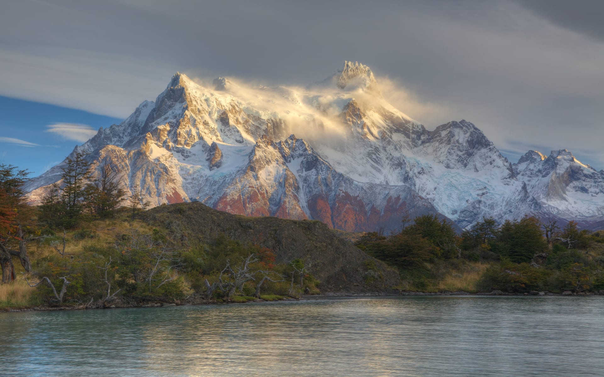 Mountains in Puerto Natales.